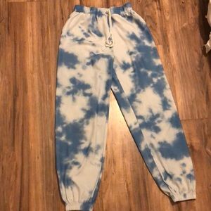 Tie dye sweat pants